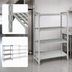 Thumbnail image #4 for Cambro Camshelving Premium 4-Tier Stationary Starter Unit, 30 x 24 x 64 Inches, 3 Vented + 1 Solid Shelves, Speckled Gray