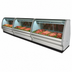 Thumbnail image #3 for Howard-McCray 40E Series R-CMS40E-8C-LED Red Meat Remote Refrigerated Service Case, 99.5 Inches Wide, Curved Glass