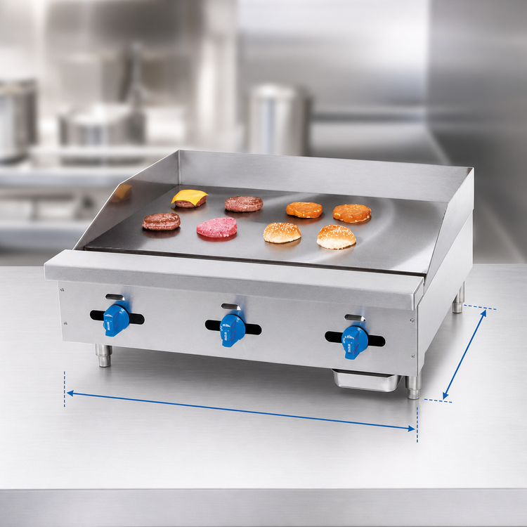 Product image #3 for Comstock-Castle Castle Series 42-Inch Countertop Gas Griddle with Manual Controls