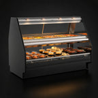 Thumbnail image #3 for Structural Concepts Fusion® GCD656HHLB Hot Over Hot Food Display Case, Countertop, Stainless Steel, Heated Deck, Full-Size Pan Display