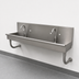 Thumbnail image #3 for Advance Tabco 48-Inch Wall Mounted 2-Station ADA Multiwash Hand Sink, Square-Corner, 304 Stainless Steel