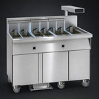 Thumbnail image #3 for Imperial (Middleby) IFSCB575EUC Electric Floor Fryer, 5-Tank, 75 lb. Capacity Each, Built-In Filter, Computer Controls