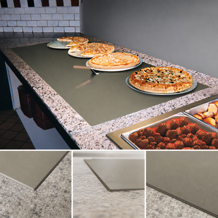 Product image #3 for Hatco Glo-Ray Built-In Flush-Top Heated Warming Shelf, 43-1/2" x 31-1/2", Hardcoat Aluminum