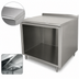 Thumbnail image #3 for Advance Tabco 48 Inch x 24 Inch Stainless Steel Open Front Cabinet Base Work Table with 1-1/2 Inch Rear Backsplash