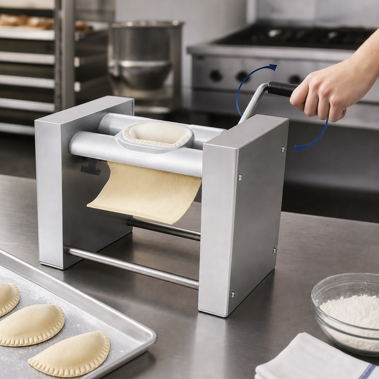 Product image #3 for Somerset Manual Countertop Pastry and Turnover Machine with 1 Die Set