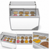 Thumbnail image #3 for KoolMore 50-Inch Ice Cream Dipping Display Freezer with Sliding Glass Door, Sneeze Guard, and 8 Tubs, 13 Cu. Ft.