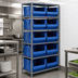 Thumbnail image #3 for Quantum Heavy Duty Stationary Wire Shelving Unit with 8 Shelves and 10 Storage Bins, 24 x 36 x 75 Inch