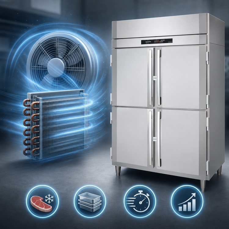 Product image #3 for Victory UltraSpec™ FS-2D-S1-EW-PT-HD-HC Extra Wide Pass-Thru Solid Half-Door Freezer