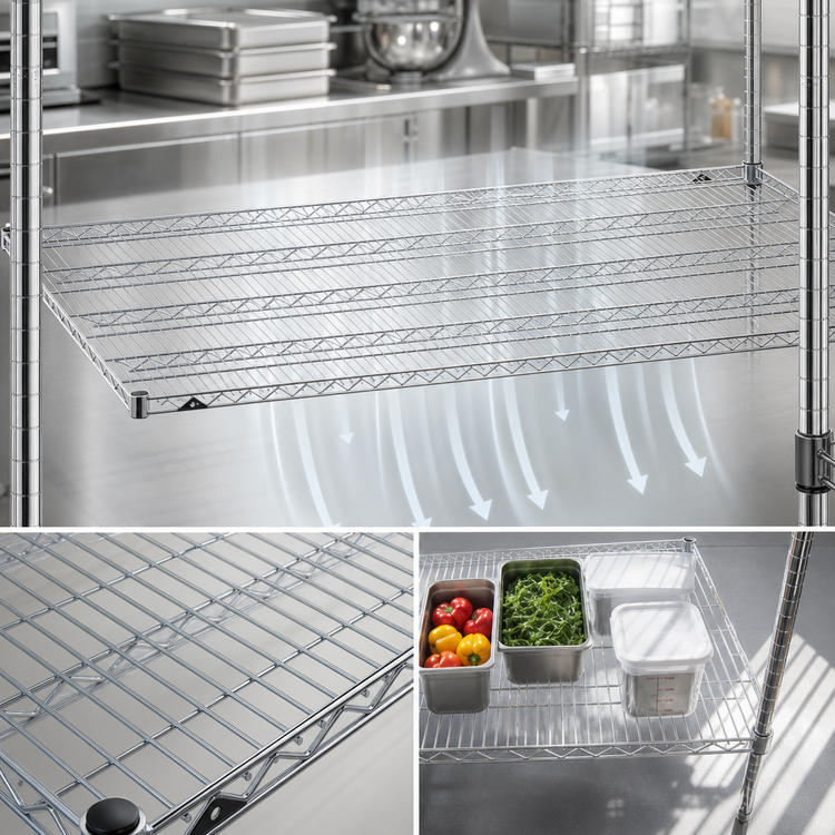 Product image #3 for Metro Super Erecta Super Wide 72-Inch W x 36-Inch D Chrome Plated Wire Shelf