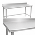 Thumbnail image #3 for Eagle BlendPort® Deluxe Series Stainless Steel Work Table with 4-1/2-Inch Backsplash, 60 x 30 Inch