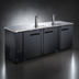 Thumbnail image #3 for Three-Section Draft Beer Cooler/Kegerator with 2 Dispensers, 32 Cu. Ft., 5 Half-Barrel Keg Capacity
