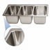 Thumbnail image #3 for BK Resources Deep Drawn 3-Compartment Drop-In Sink, 35-3/4