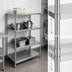Thumbnail image #3 for John Boos Dry Storage Stainless Steel Shelving Unit with 2 Adjustable Shelves, 54 x 18 x 36 Inches