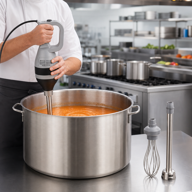 Product image #4 for Axis Handheld Immersion Blender with Interchangeable Stainless Steel Shaft, 25-Gallon Capacity, 120V