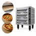 Thumbnail image #3 for BakeMax 1-Deck Double Pan Wide Electric Artisan Stone Deck Oven