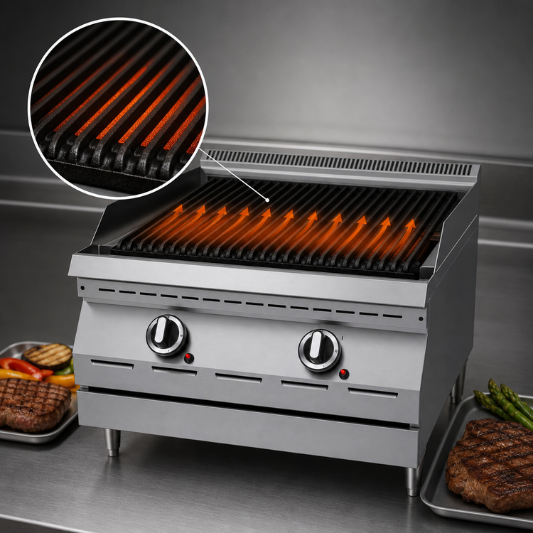 Product image #3 for Garland Designer Series 24-Inch Countertop Radiant Gas Charbroiler with Flame-Failure Protection