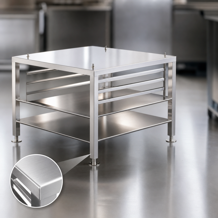 Product image #2 for Alto-Shaam Stainless Steel Equipment Stand with Seismic Feet for VMC-F3