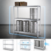 Thumbnail image #3 for Panco KRB1893A 3-Sided Beer Keg Rack Frame, 93 x 18 Inch, Aluminum Tubular Construction