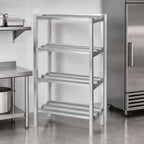 Thumbnail image #3 for Channel Manufacturing Lifetime Tough DR2436-4 4-Shelf Aluminum Channel-Style Dunnage Shelving Rack, 36W x 24D x 64H