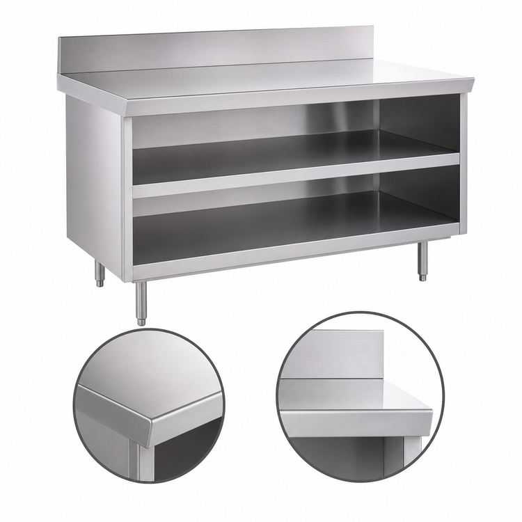 Product image #3 for La Rosa Refrigeration 36-Inch Open Shelf Utility Stand, 28-Inch Deep, 304 Stainless Steel