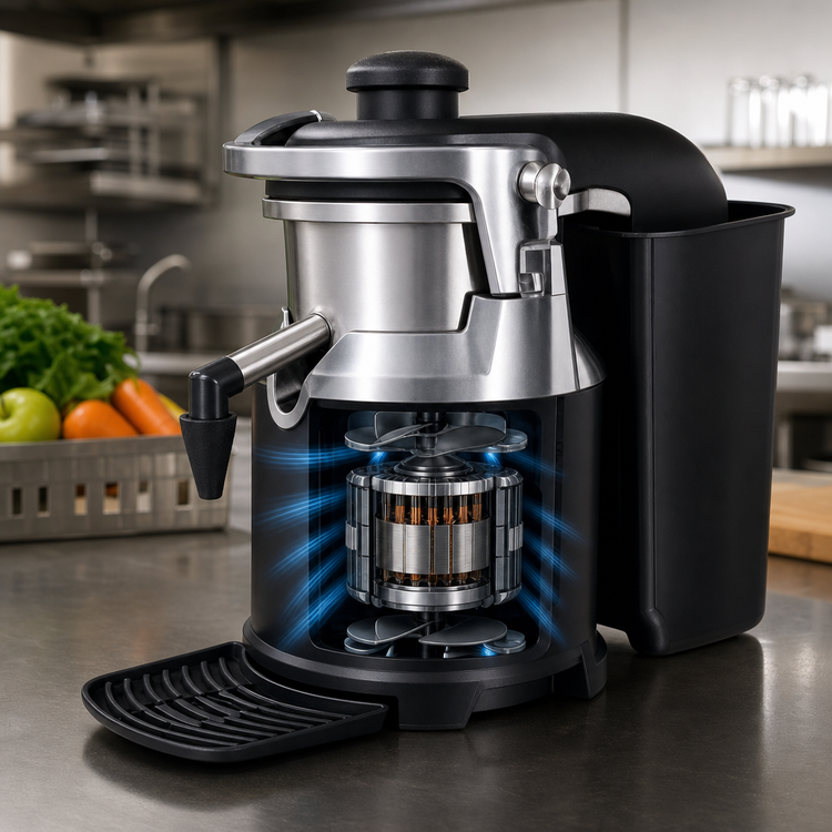 Product image #4 for Hamilton Beach Commercial Otto™ Countertop Centrifugal Juice Extractor, Manual Feed, 3-Inch Feed Chute, 120V