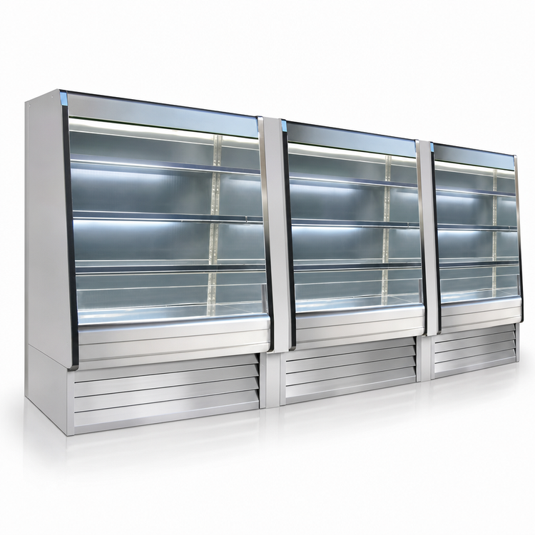 Product image #4 for Howard-McCray Ovation Series 63-Inch Remote Dairy Open Merchandiser with LED Lighting, Stainless Steel