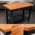 Thumbnail image #4 for John Boos Appalachian 60-Inch x 30-Inch Oak Country Work Table with 1-1/2-Inch Thick Edge-Grain Top