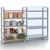 Thumbnail image #3 for Cambro Camshelving Elements XTRA 4-Shelf Stationary Add-On Polymer Shelving Unit, 18 x 54 x 84 Inches, Vented/Solid, Speckled Gray