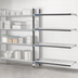 Thumbnail image #3 for Cambro Camshelving Elements XTRA 4-Tier Solid Stationary Add-On Shelving Unit, 18 x 30 x 84 Inches