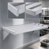 Thumbnail image #4 for New Age Adjust-A-Shelf Heavy-Duty Wall-Mounted Aluminum Shelf, 36 x 18 Inches