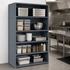Thumbnail image #3 for Quantum IRONMAN CL39-1836-5 5-Shelf Closed Steel Shelving Unit, 36 x 18 x 39 Inches, 400 lb. Per Shelf