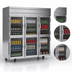 Thumbnail image #3 for Beverage Air Horizon Series 3-Section Half-Glass Door Reach-In Refrigerator, Top-Mounted Self-Contained, 71.52 Cu. Ft.