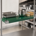 Thumbnail image #3 for Quik-Set 42-Inch x 18-Inch Flat Solid Shelf with Marine Edge, 1,000 lb. Capacity, Green Epoxy Finish