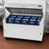 Thumbnail image #3 for True 12-Crate Mobile Milk Cooler Cart, Forced-Air Cooling, Stainless Steel Lid, White Vinyl Exterior