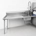 Thumbnail image #3 for Advance Tabco Straight Soil Left Dish Table with Pre-Rinse Sink, 71 Inch x 30 Inch, 14 Gauge 304 Stainless Steel