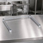 Thumbnail image #3 for Metro Super Erecta SF35N3S 3-Sided Bus Cart Channel Frame, 48 x 18 Inches, 304 Stainless Steel