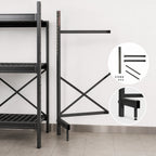 Thumbnail image #3 for Metro SmartLever SM763030-ADD Cantilevered Shelving Add-On Kit, 76-3/8 in. High, for 30 x 30 in. Shelves, Epoxy-Coated Steel