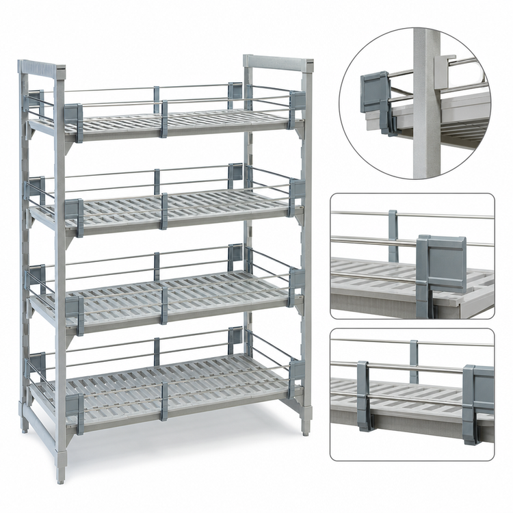Product image #3 for Camshelving Premium Full Shelf Rail Kit for 24" Deep x 60" Long Shelves