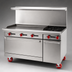 Thumbnail image #3 for American Range 60-Inch Gas Restaurant Range with 48-Inch Griddle, 2 Open Burners, Standard Oven, and Storage Base