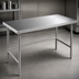 Thumbnail image #3 for Advance Tabco 120-Inch x 30-Inch Stainless Steel Work Table with Open Base and Cross Rails
