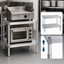 Thumbnail image #3 for New Age Modular Aluminum Equipment Stand with 2 Adjustable Solid Shelves, 24 x 15 x 30 Inches