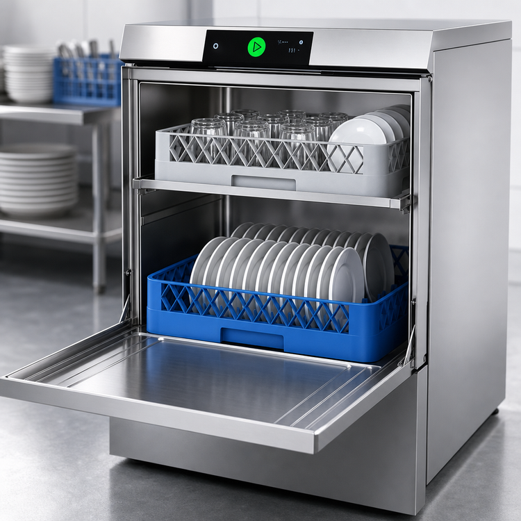 Product image #3 for Hobart Advansys LXNR-2L High-Temperature Undercounter Dishwasher with 17-Inch Door Opening and Two-Level Racking