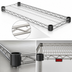 Thumbnail image #3 for Quad-Adjust Stainless Steel Wire Shelf, 48 x 14 Inches