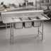 Thumbnail image #3 for Advance Tabco Regaline Three-Compartment Sink with Left and Right-Hand Drainboards, 24