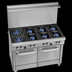 Thumbnail image #3 for Southbend Ultimate 48-Inch Gas Restaurant Range with 6 Open Burners, 1 Standard Oven, and Cabinet Base