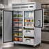 Thumbnail image #3 for Everest Refrigeration Two-Section Reach-In Refrigerator with Solid Door, Half-Door, and Drawers, 48 Cu. Ft., Top-Mounted Self-Contained
