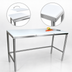 Thumbnail image #3 for John Boos 84-Inch Poly Top Trimming Table with Stainless Steel Legs