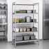 Thumbnail image #3 for Fermostock 5-Tier Stationary Starter Polymer Shelving Unit, 52W x 14D x 83H