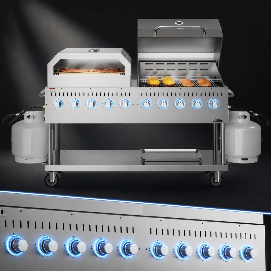 Ten High-Output Burners