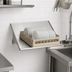 Thumbnail image #3 for Advance Tabco Wall-Mounted Stainless Steel Sorting Shelf for 1 Full-Size Dish Rack, 22 Inch